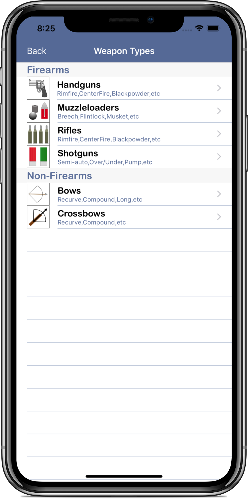 iHunterProWeaponTypes